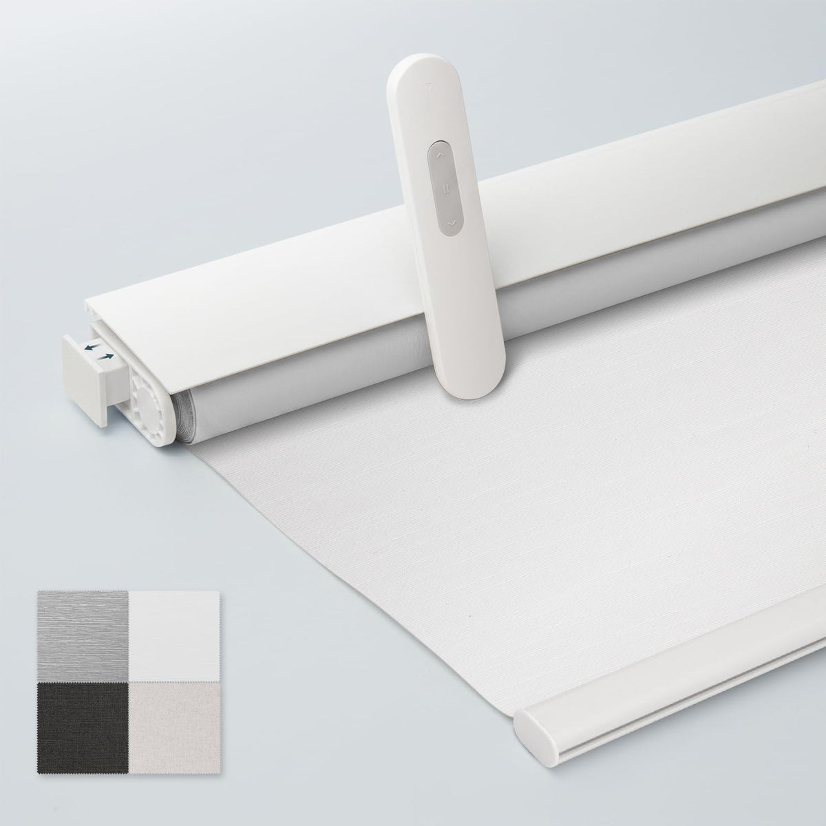 Motorized No-Drill Blackout Roller Shades with Remote Control