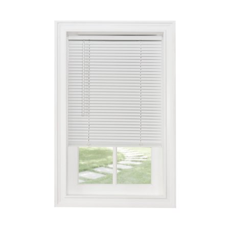 Cordless Mini Blind, 1" Slats, White, 46" x 64"